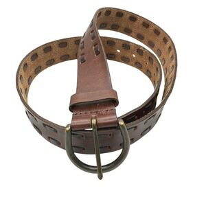 Brown Leather Belt Mens Large‎ Business Casual Workwear Going Out Neutral Earthy